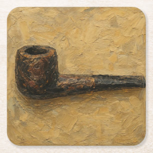 Dessous-de-verre Carré En Papier Art de la pipe (#14)