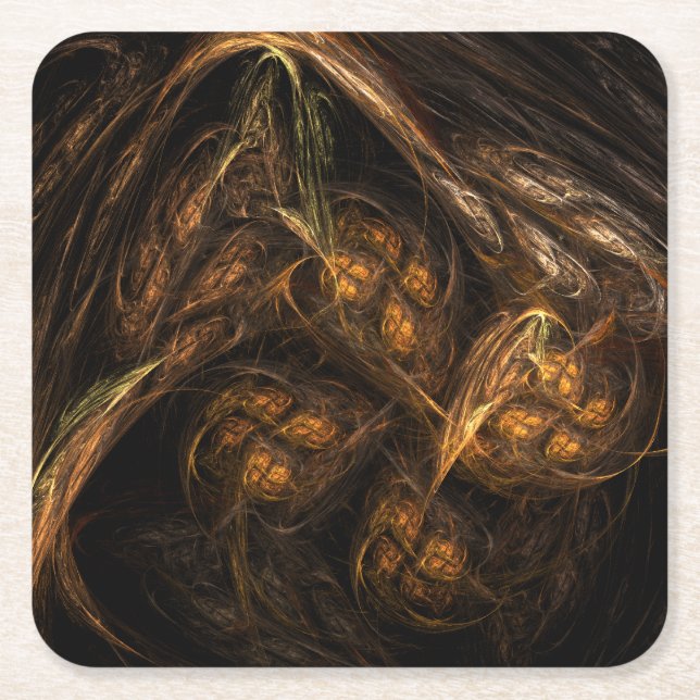 Dessous-de-verre Carré En Papier Art de Mother Earth (Devant)