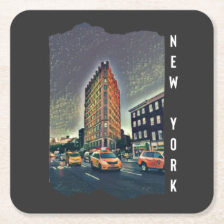 Dessous-de-verre Carré En Papier Art esthétique de New York