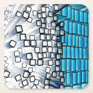 Dessous-de-verre Carré En Papier Art original : "comparant des stéréotypes "