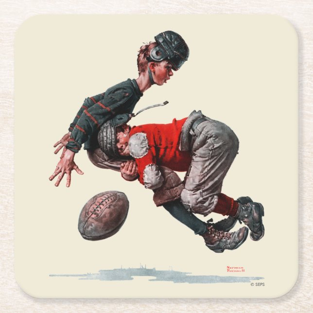 Dessous-de-verre Carré En Papier Attaqué (Devant)