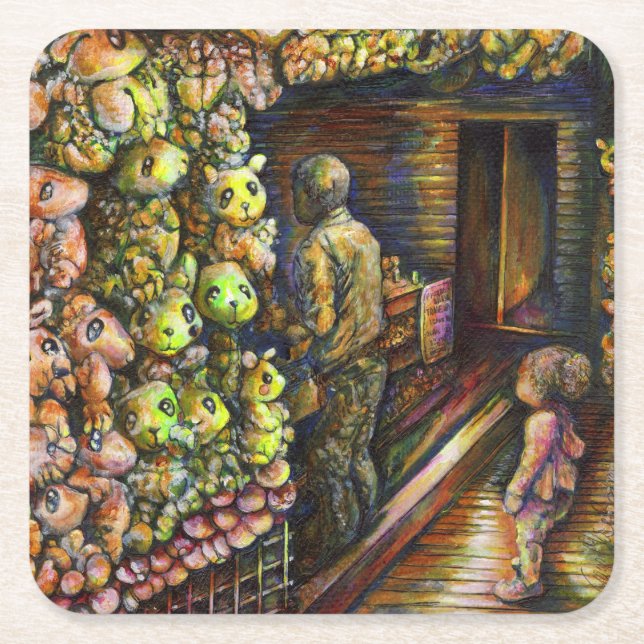 Dessous-de-verre Carré En Papier Au nord du cirque (Devant)