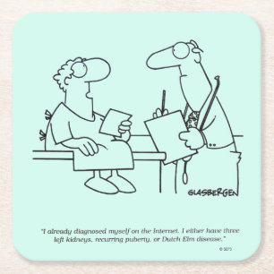 Dessous-de-verre Carré En Papier Auto-diagnostic