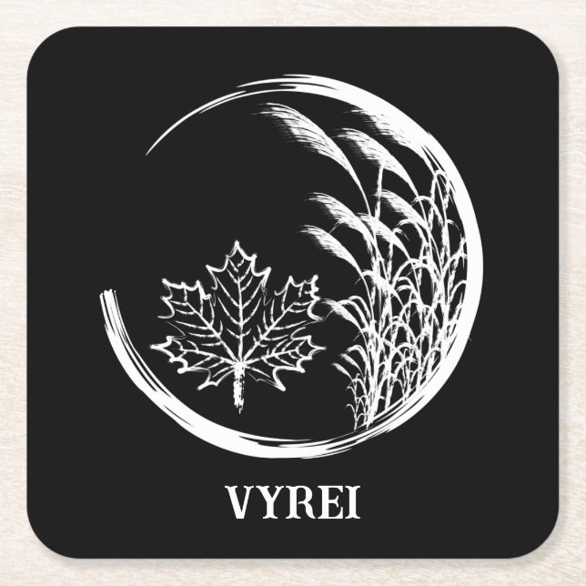 Dessous-de-verre Carré En Papier Automne / Crête d'automne (Devant)