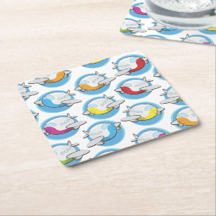 Dessous-de-verre Carré En Papier Avions Jouets