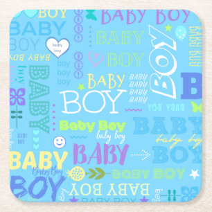 Dessous-de-verre Carré En Papier Baby Boy