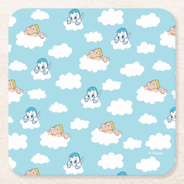 Dessous-de-verre Carré En Papier Baby Hercules and Pegasus Cloud Pattern Square Pap (Devant)