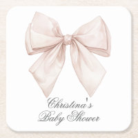 Baby Shower Élégant Ruban Blanc