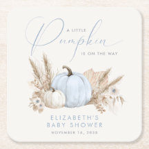 Baby Shower Garçon Petite Citrouille d'Automne
