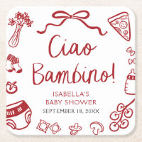 Baby shower Italien Pizza Ciao Bambino