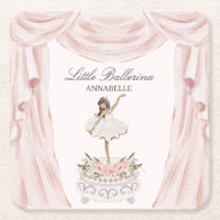 Baby shower ou anniversaire rose Little Ballerina