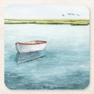 Dessous-de-verre Carré En Papier Baie d'Anchored I