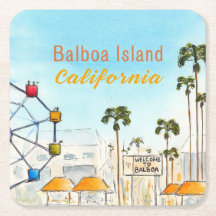 Balboa Island Newport Beach Dessous de Verre