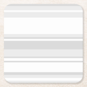 Dessous-de-verre Carré En Papier Bandes gris clair