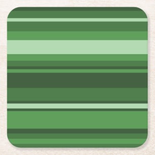 Dessous-de-verre Carré En Papier Bandes vertes