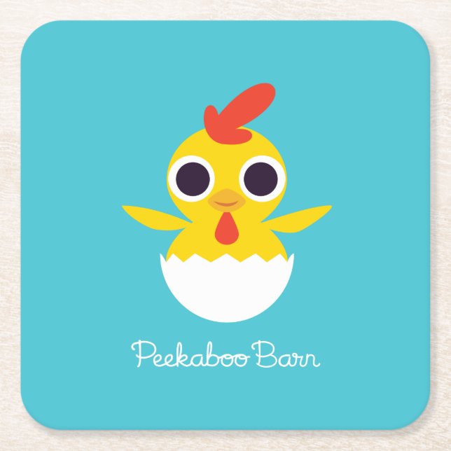 Dessous-de-verre Carré En Papier Bandit le poussin (Devant)