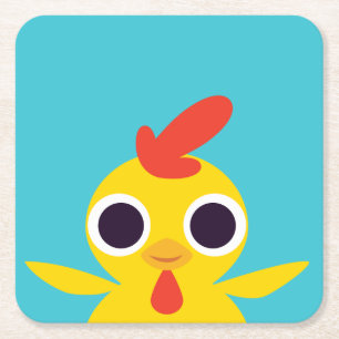 Dessous-de-verre Carré En Papier Bandit le poussin
