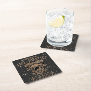 Dessous-de-verre Carré En Papier Barres de boisson en papier