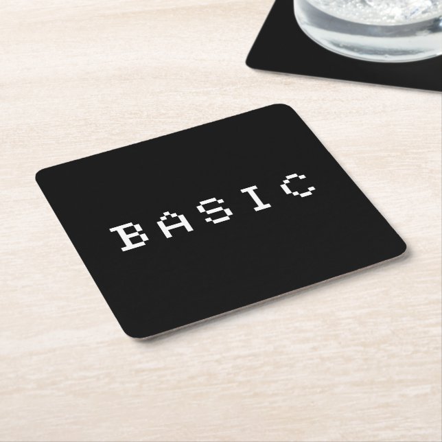 DESSOUS-DE-VERRE CARRÉ EN PAPIER BASIC (Incliné)