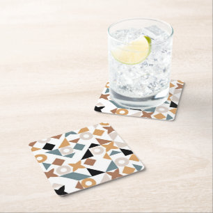 Dessous-de-verre Carré En Papier Bauhaus Geometry XOXO Carré papier