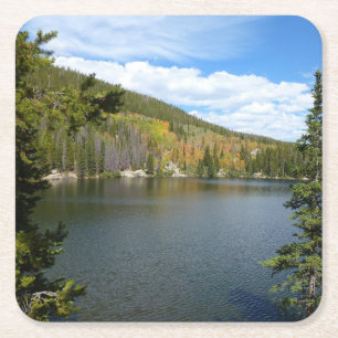 Dessous-de-verre Carré En Papier Bear Lake à Rocky Mountain National Park