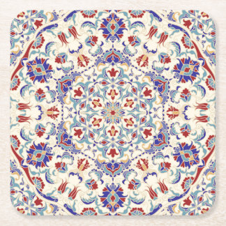 Dessous-de-verre Carré En Papier Beauté de Mandala : Mosaïque culturelle colorée