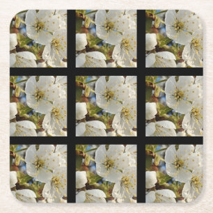 Dessous-de-verre Carré En Papier Belle Grille Springflower