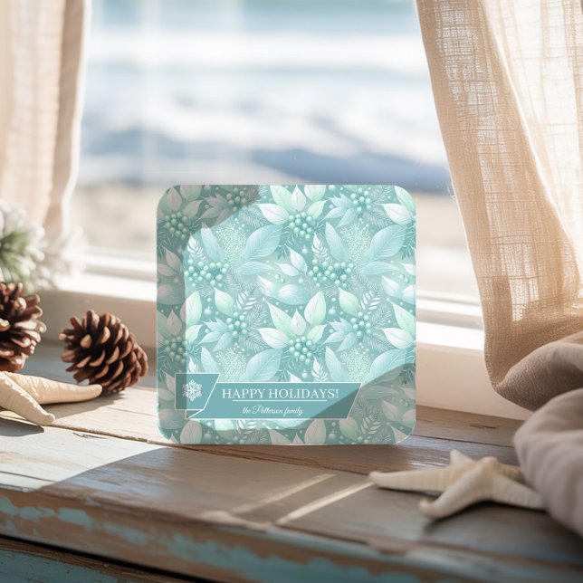 Dessous-de-verre Carré En Papier Berries de Noël côtier Motif #7 ID1009 (Créateur téléchargé)