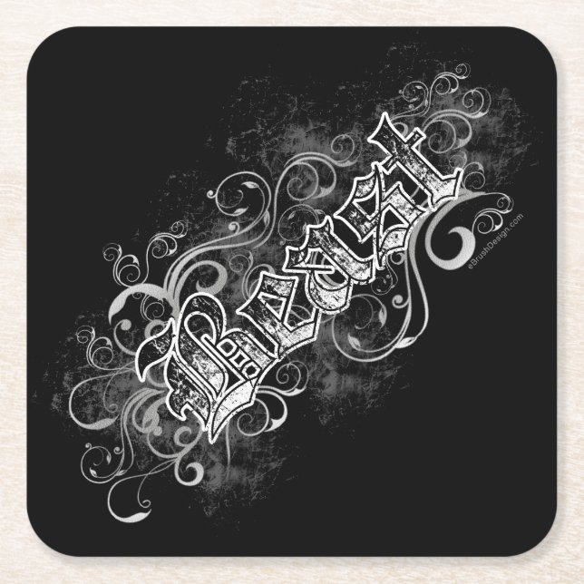 Dessous-de-verre Carré En Papier Bête (Devant)