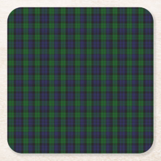 Dessous-de-verre Carré En Papier Blackwatch Tartan