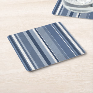 Dessous-de-verre Carré En Papier Bleu