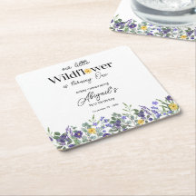 Bleu Classique Notre Petite Fleur Sauvage 1er Anni