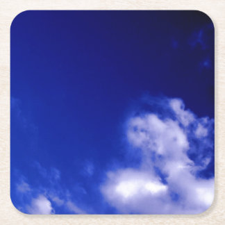 Dessous-de-verre Carré En Papier Blue Sky Unique Chic Moderne Minimal