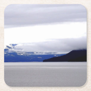 Dessous-de-verre Carré En Papier Blues d'Alaska