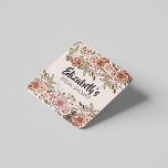 Dessous-de-verre Carré En Papier Boho Cottagecore Enchanted Mariage thème personnal<br><div class="desc">Vous cherchez des faveurs de mariage uniques que vos invités aimeront? Ne cherchez pas plus loin que le boho cottagecore enchanté thème mariage thème personnalisé dessous de verre papier carré ! Ces dessous de verre sont parfaits pour ajouter une touche de charme rustique à votre mariage. Ils sont présentés dans...</div>