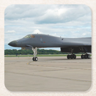 Dessous-de-verre Carré En Papier Bombe de Lancer B-1B au sol