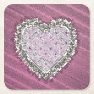 Dessous-de-verre Carré En Papier Bon Amour Charme