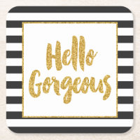 Bonjour Magnifique Rayures Paillettes Or Faux