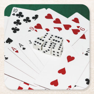 Dessous-de-verre Carré En Papier Bonne Chance Pour Vous