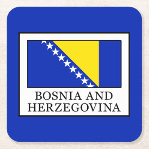 Dessous-de-verre Carré En Papier Bosnie-Herzégovine