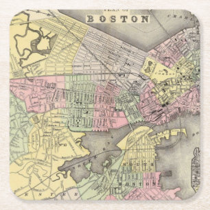 Dessous-de-verre Carré En Papier Boston 3