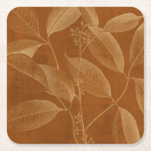 Dessous-de-verre Carré En Papier Botanique moderne VI