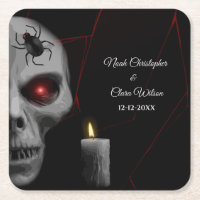 Bougie d'araignée gothique - Halloween Moody foncé