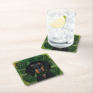 Dessous-de-verre Carré En Papier Bouledogue allemand nain, plus précisément connu s