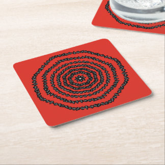 Dessous-de-verre Carré En Papier Boutons