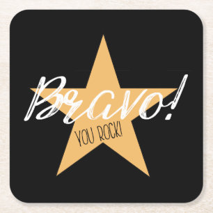 Dessous-de-verre Carré En Papier "Bravo ! Vous BASCULEZ ! "