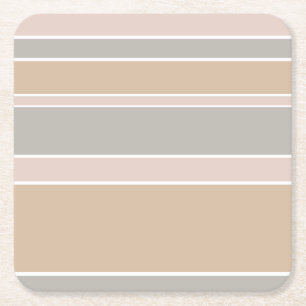 Dessous-de-verre Carré En Papier Brayures beiges