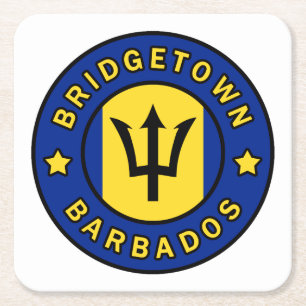 Dessous-de-verre Carré En Papier Bridgetown Barbade
