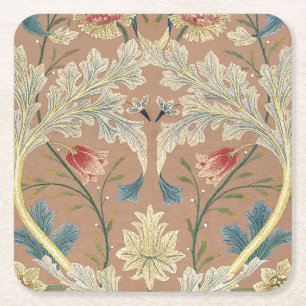 Dessous-de-verre Carré En Papier Broderie florale Vintage William Morris en 1875