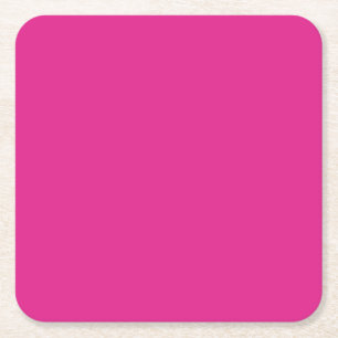Dessous-de-verre Carré En Papier BUDGET CERISE ROSE Mariage Moderne Core